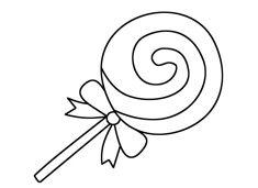 棒棒糖簡(jiǎn)筆畫(huà)步驟教程