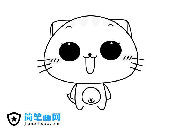 CC貓表情簡(jiǎn)筆畫圖片