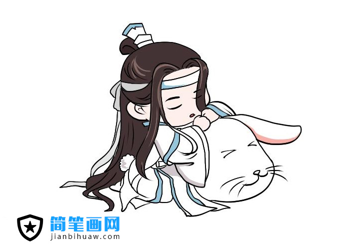 藍忘機Q版簡筆畫圖片